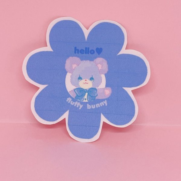 画像1: フラバニステッカー flower (bear)
