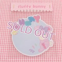 ダイカットメモ　balloon bunny