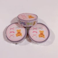 くまとリボンマスキングテープ