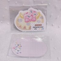 バラメモ103.milk bread die cut memo