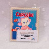 スクエアステッカー5.best cupcake award ~monkey~