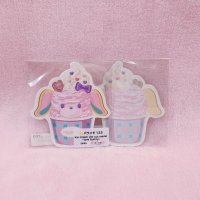 バラメモ122.ice cream die cut memo ~lovebunny~