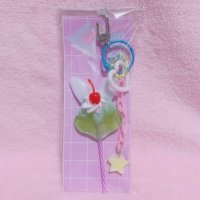 bunny lollipop キーホルダー　クリームソーダ