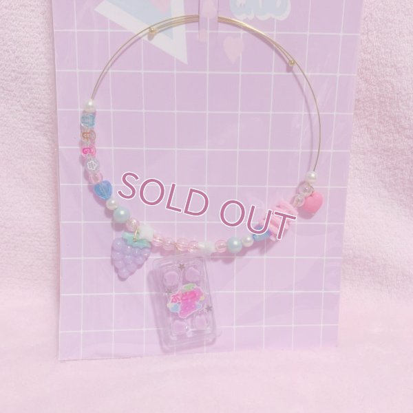 画像1: うさぎもちあめチョーカー　ぶどう