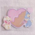 fluffy bunny×ayyjewel ダイカットメモ　ストロベリーチョコクッキー