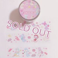 fluffy bunny×ayyjewel PETテープ　くるくるレッド