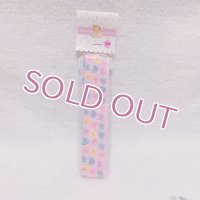 25mm×2mグログランリボン candy hearts ピンク