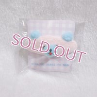 くまさんパッチンピン（ぽわぽわラムネ色）左用