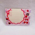 ラベルシール Dressy Cherry No.01（ライラックギンガム）