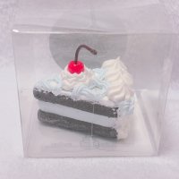 小さなカットフェイクケーキ　あみあみチェリー みずいろチョコ