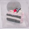 画像1: 小さなカットフェイクケーキ　リボンチョコ　チョコ (1)