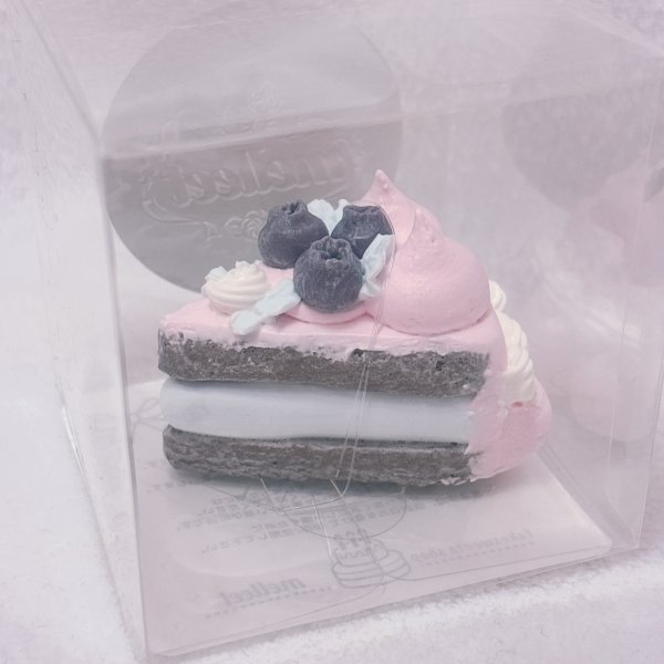 画像1: 小さなカットフェイクケーキ　ブルーベリー　ピンク