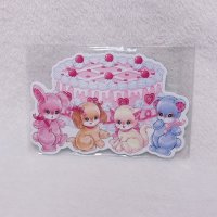 アニマルケーキ みんな一緒 ダイカットメモ