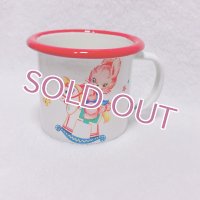 レトロアニマルホーローミニマグカップ　うさぎ