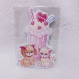 アニマルフロート わんにゃん ダイカットメモ