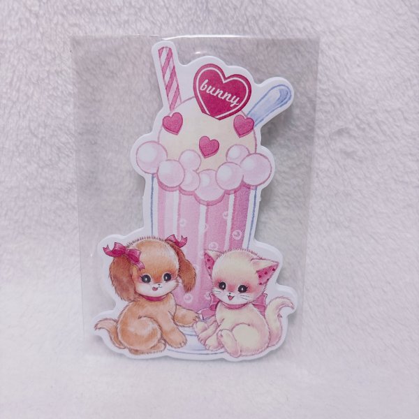 画像1: アニマルフロート わんにゃん ダイカットメモ