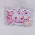 アニマルケーキ にゃんうさ ダイカットメモ