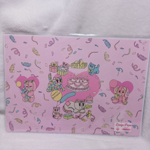 画像1: デザインペーパー cat party