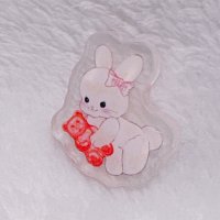 アクリルパーツ（白うさぎ）