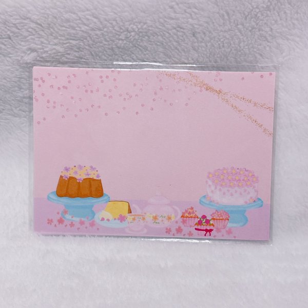 画像1: ａ７メモ　フラワーケーキ