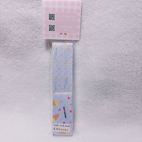画像2: 両面リボン２５mm　アイスクリーム