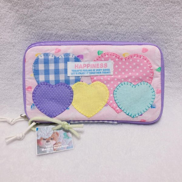 画像1: ペンケース　ハート―パッチ