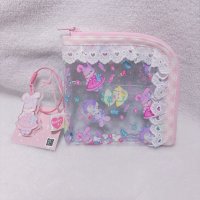 L字　総柄ピンク