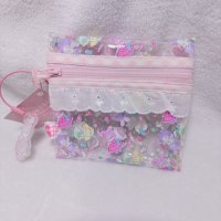 PVCトップファスナー　ピンクギンガム