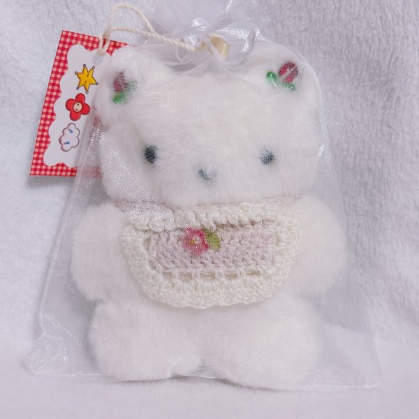 画像1: おめかしクマのぬいぐるみ