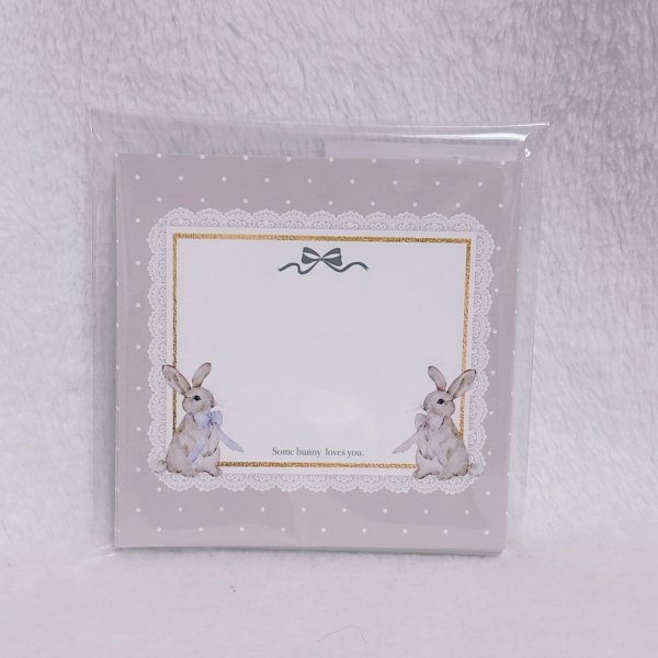 画像1: some bunny - classic - スクエアメモ