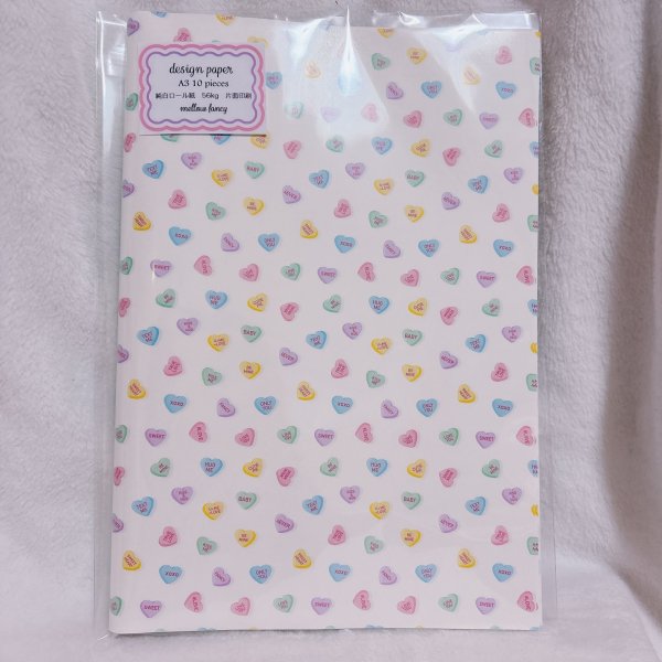 画像1: candy hearts A3ペーパー