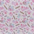 画像1: BabyPuffs　ペーパー総柄(ホワイト) (1)