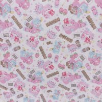 BabyPuffs　ペーパー総柄(ホワイト)