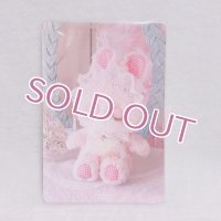 ポストカード22　(ピンクうさぎ)