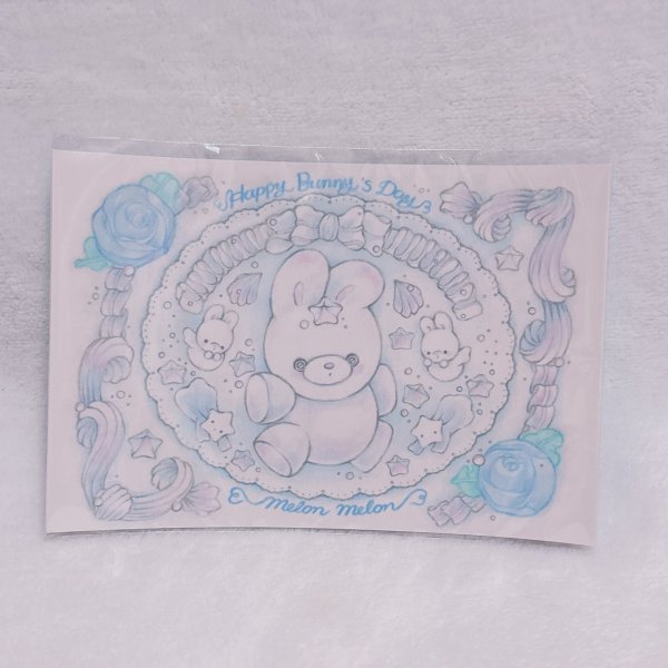 画像1: ポストカード/うさぎケーキ