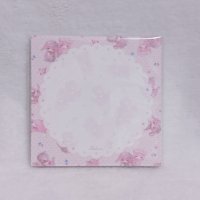 スクエアメモ　ピンクねこロップイヤー