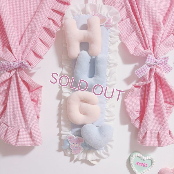 画像1: コラボウォールデコ（縦　ピンクレース　　BABY）