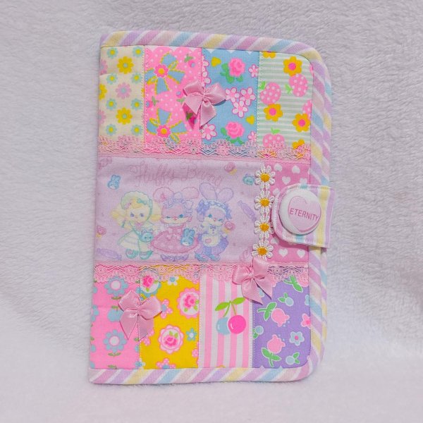 画像1: 手帳型パッチワークマルチケース