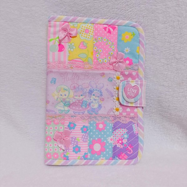 画像1: 手帳型パッチワークマルチケース