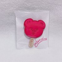 アイスキャンディブローチ・ベアアカ