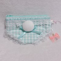 おパンツポーチ（めろめろメロン色)