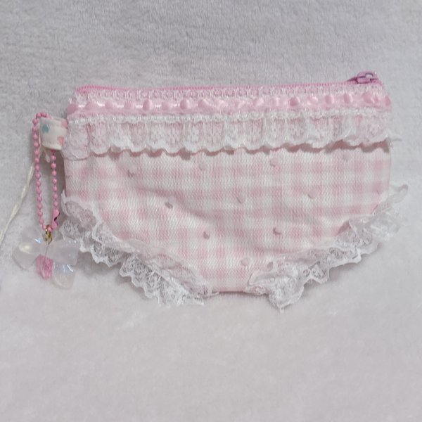 画像2: おパンツポーチ（いちごみるく色)