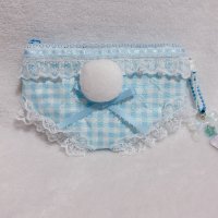 おパンツポーチ（しゅわしゅわソーダ色)