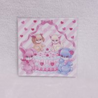 girly animal スクエアメモ