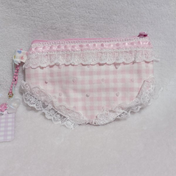 画像2: おパンツポーチ（いちごみるく色)