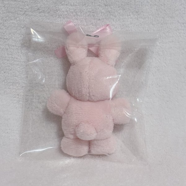 画像2: ちびうさぎさんぬいぐるみ(いちごみるく色）