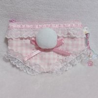 おパンツポーチ（いちごみるく色)