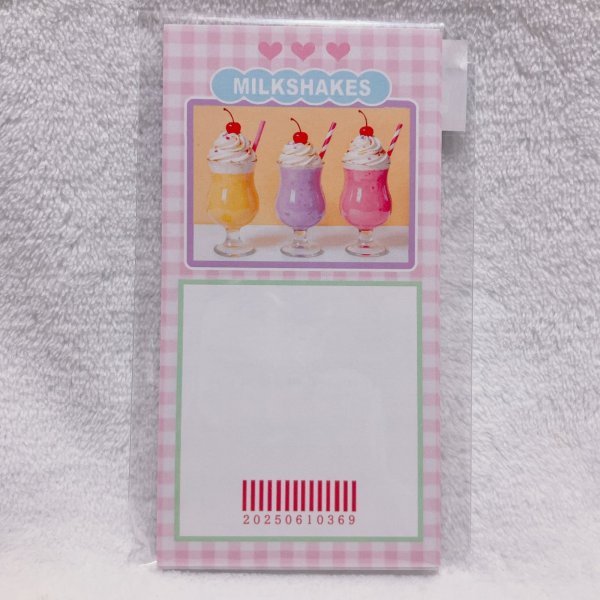 画像1: レシメモ　ミルクシェイク　ピンク