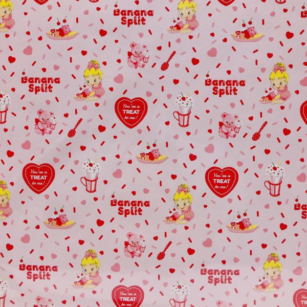 画像2: A4デザインペーパー／バナナスプリット(ぴんく)