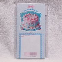 レシメモ　マーメイドケーキ　水色